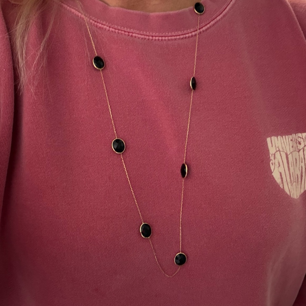 Elegant Black and Gold Necklace